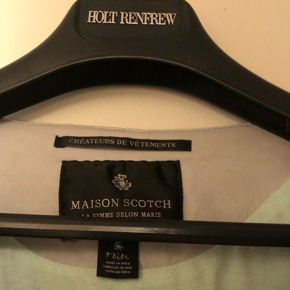 Maison Scotch mint leather jacket - Picture 10 of 16